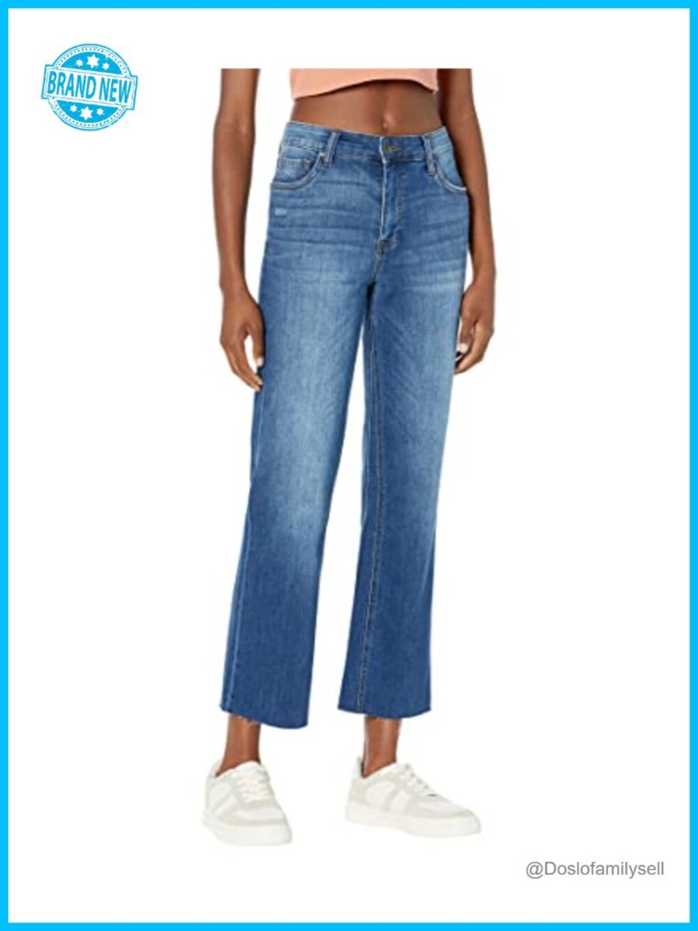 High Rise Ankle Flare Jeans Fab Ab Inset Leg Casual